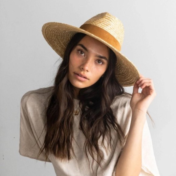 Gigi Pip Isla Straw Fedora  One Size